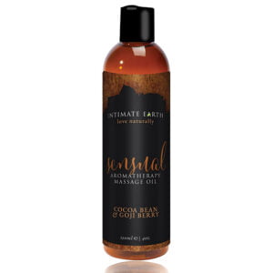 Intimate Earth - Sensual Massage Oil Cocoa Bean And Goji Berry - 120 ml