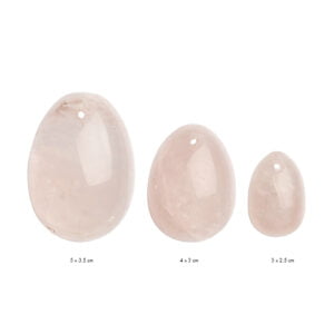 La Gemmes - Yoni Egg Set Rose Quartz (L-M-S)