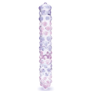 Glas - Purple Rose Nubby Dildo