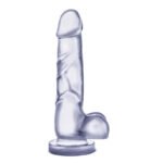 B Yours Sweet 'N Hard Dildo With Balls - Clear