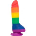 Addiction - Justin Rainbow Silicone Dildo - 19 cm