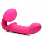 G-Pulse Vibrating Strapless Strap-On Vibrator With Remote Control - Pink