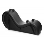 Kinky Sex Sofa With Cuffs And 2 Position Pillows - Black
