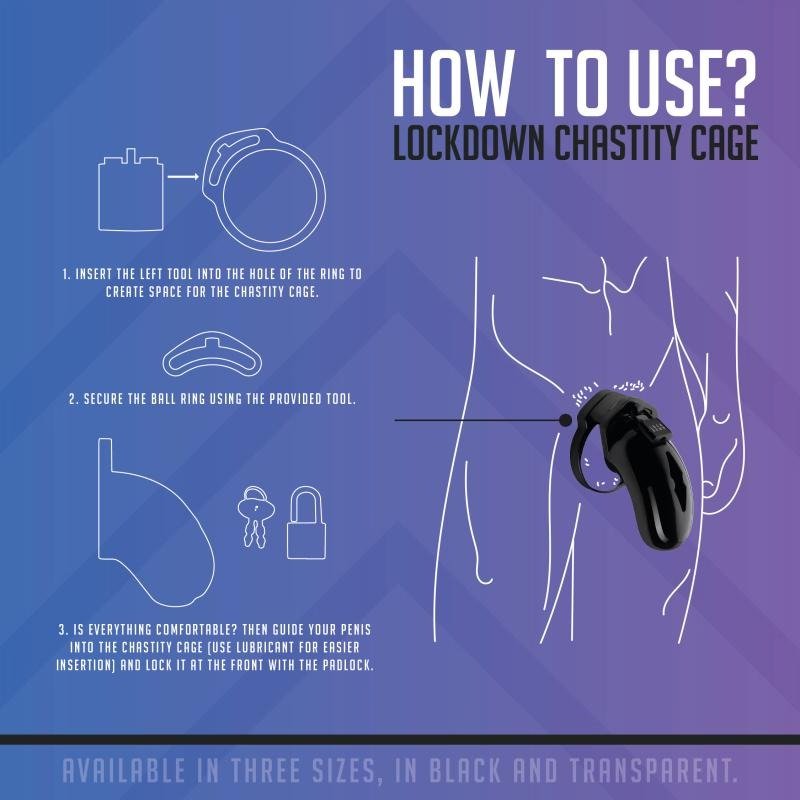 Lockdown Chastity Cage - Small