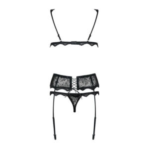 Emperita 3-Piece Garter Set - Black
