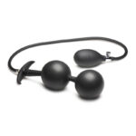 Inflatable Silicone Anal Plug - Black