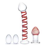 Glas - Mr. Swirly 4 pc Set with Glass Kegel Balls & Butt Plu