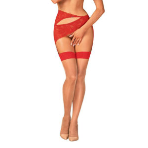 Obsessive - S814 Stockings - Red