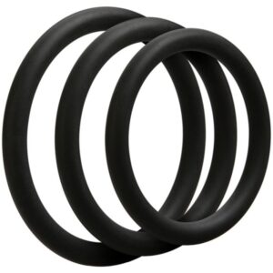 Doc Johnson - OptiMALE 3 Thin C-Ring Set - Black