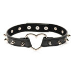 XR Brands - Spiked Heart Choker - Black