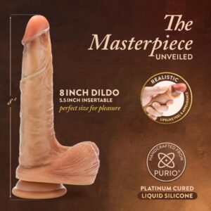 Blush - Renaissance DaVinci Sliding Foreskin Dildo - 20 cm