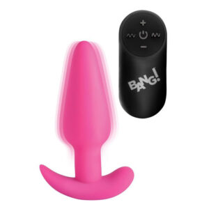 BANG! - Vibrating Butt Plug with Remote Control - Pink