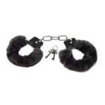 XR Brands - Cuffed In Fur Handcuffs - Black