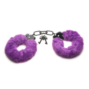 XR Brands - Cuffed In Fur Handcuffs - Purple