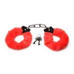 XR Brands - Cuffed in Fur Handcuffs - Red