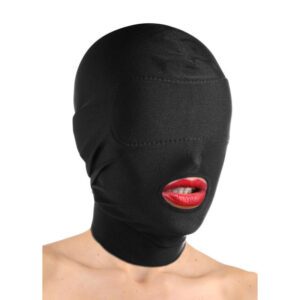 XR Brands - Open Mouth Mask with Padded Eye Mask - Black