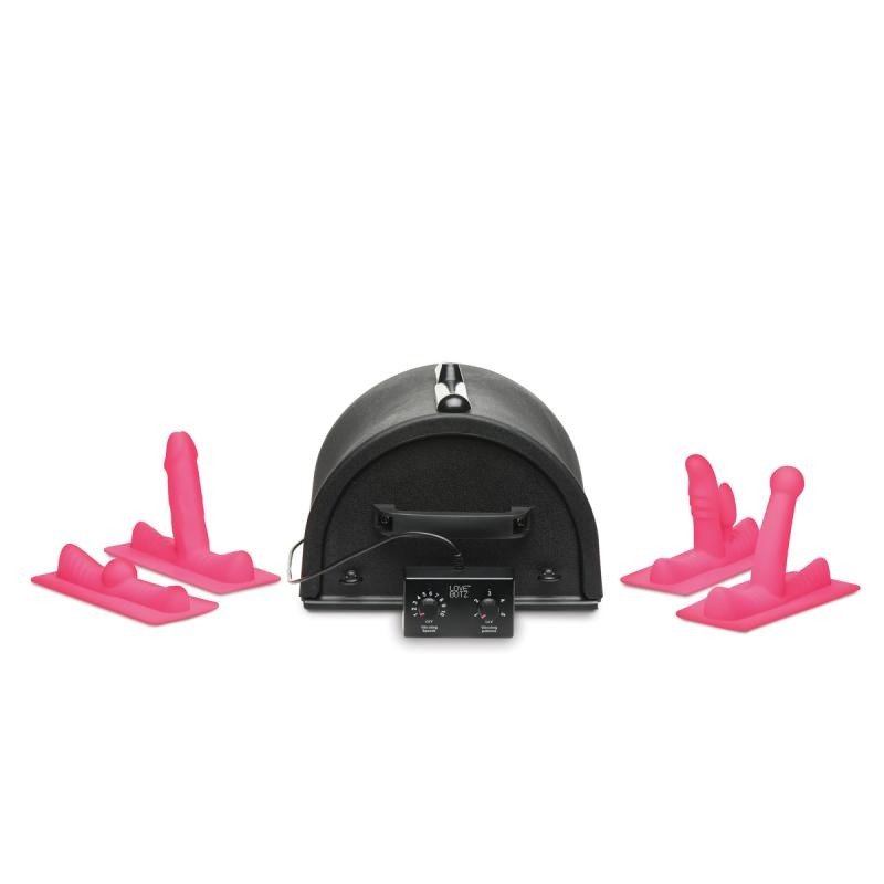 LOVE BOTZ - 50X Saddle Pro Sex Machine with 4 Attachments - Black