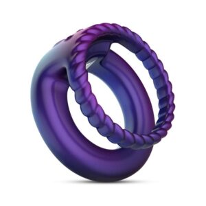Hueman - Jupiter Vibrating Cock and Ball Ring - Purple