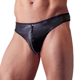 Men's G-string With Rhinestone Zip