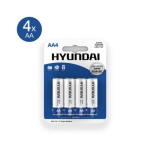 Hyundai - Super Alkaline AA Batteries - 4 pcs