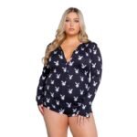 Playboy - Slumber Bunny Romper - Black