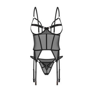 Obsessive - Freedom Euridia Corset and Thong - Black