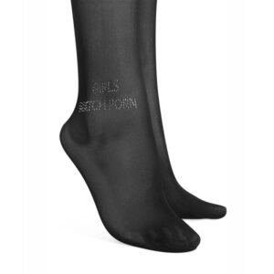 Obsessive - Norless Girl Crotchless Tights - Black