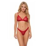 Obsessive - Crimessa Lingerie Set - Red