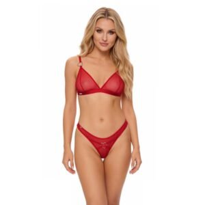Obsessive - Crimessa Lingerie Set - Red