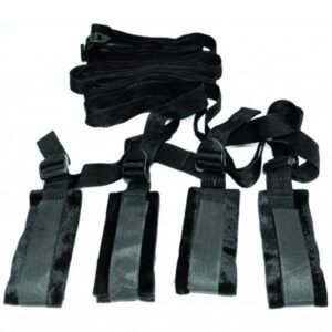 Sportsheets - S&M Bed Bondage Restraint Kit - Black