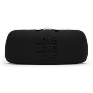 Happy Rabbit - LOVE Storage Zip Bag - Medium Black