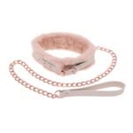 Sportsheets - S&M Peaches â€˜n CreaMe Fur Collar & Leash - Cream