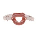 Sportsheets - S&M Peaches â€˜n CreaMe Silicone Lips Gag - Cream & Orange