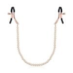 Rosy Gold - Pearls Nipple Clamps - Adjustable Design