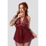 Christine - Open Cup Babydoll Nataly - Red