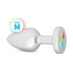 Easytoys Anal Collection - Butt Plug LED Medium - Silver