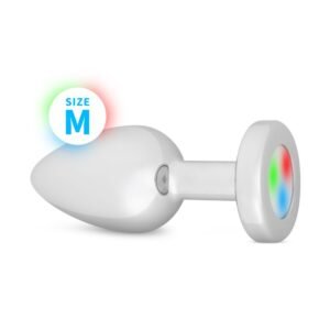Easytoys Anal Collection - Butt Plug LED Medium - Silver
