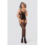 Christine - Lace and Fishnet Seduction Bodystocking