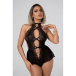 Christine - Lace Cut-Out Teddy Liza