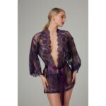 Christine - Lace Kimono Graceful - Purple